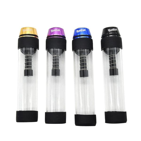 colorful protable Twist glass Blunt Vaporizer Smoking tobacco dry herb Pipe Twist Kits Material Brass and Glass