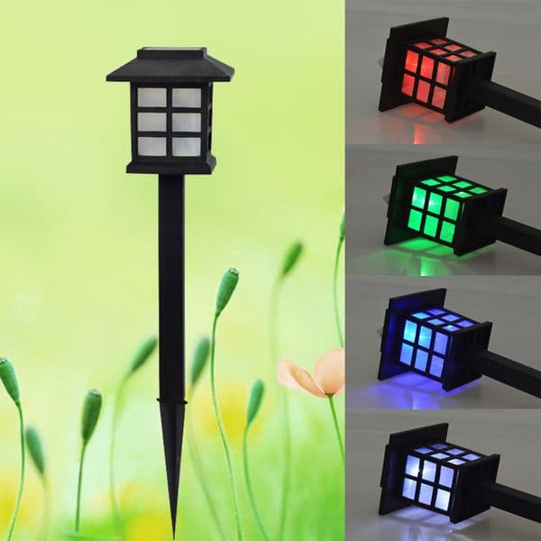 LED Solar Garden Light Cottage Style With Waterproof Outdoor Garden Lawn Landscape Decoration Solar Lamp Warm/White/RGB