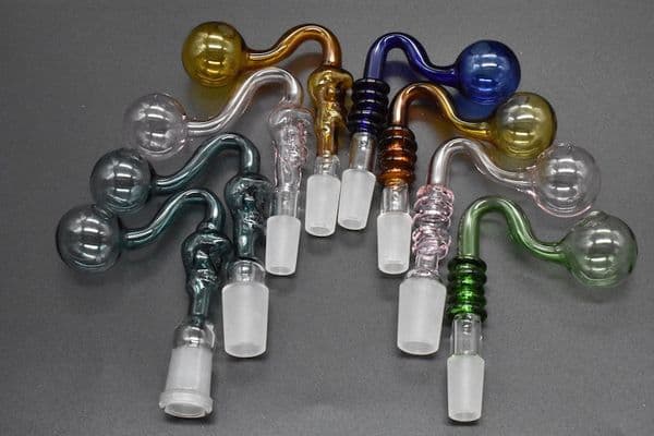 2style Curved skull Glass bowl Oil burners Skull shape Bucket Nails 14mm 18mm female male for glass water bong smoking pipes