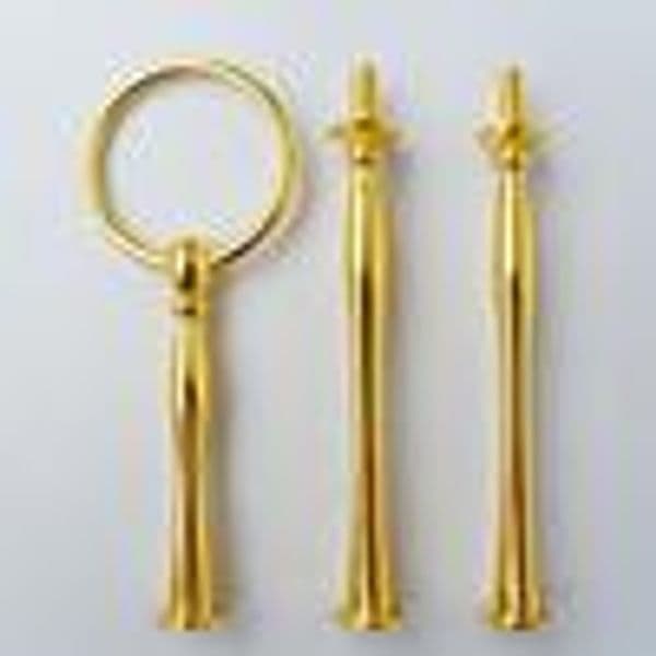 Tier Cake Fruit Plate Stand Heavy Metal Centre Handle Fitting Hardware Rod New #2461 30pcs