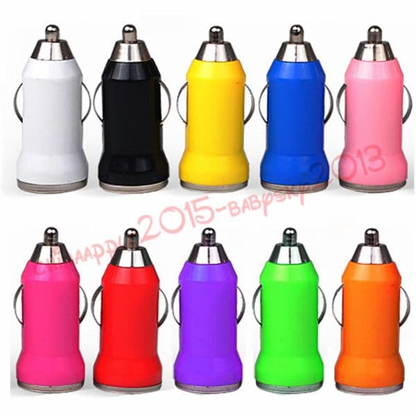 Car Charger Bullet Cigarette Lighter For iphone 4 5 6 7 Headphone Speaker Mp3 Gps for samsung
