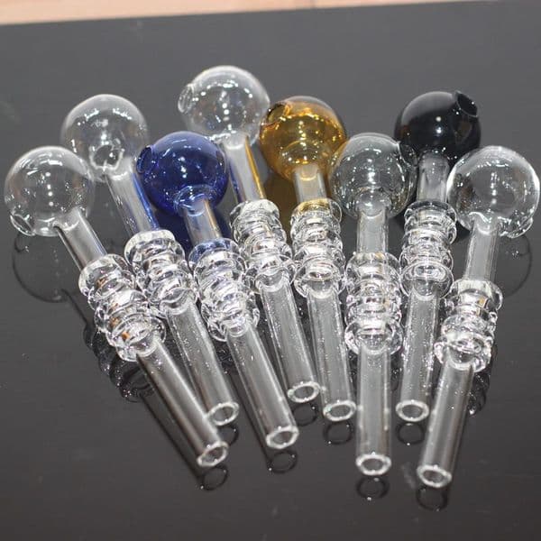 Oil Burner Glass Pipes Vibrant 5-inch Smoking Tool & Balanced Bong Set