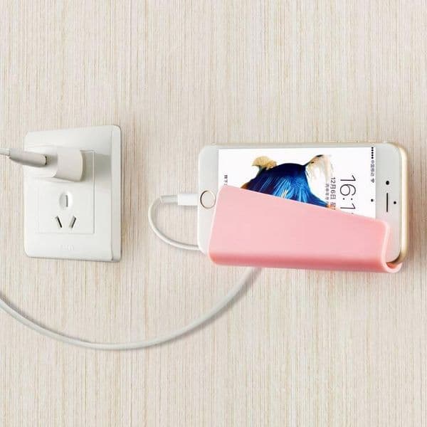 Smart Phone Tablet Hanging Stand Charging Holder Wall Mount Bracket Rack Shelf