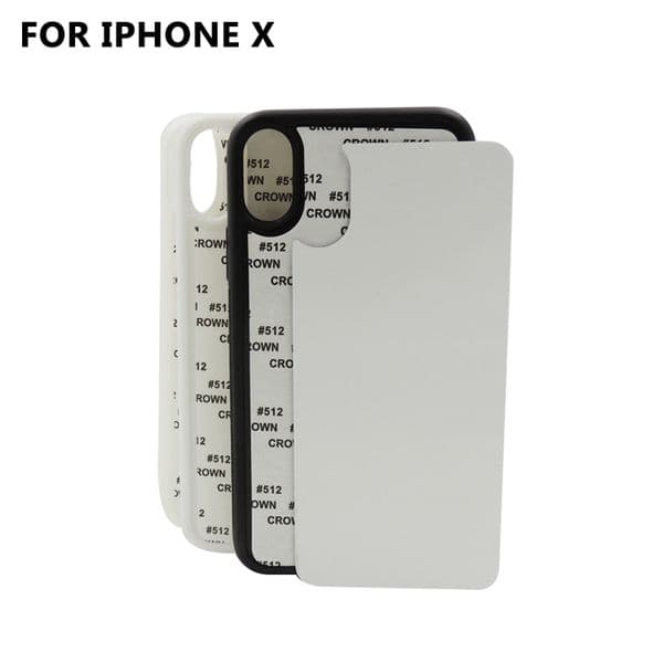 DIY Sublimation 2D Silicon Case For iPhone 8 Blank Printed Heat Transfer Cover Sublimation Case For iPhone X Phone Cover