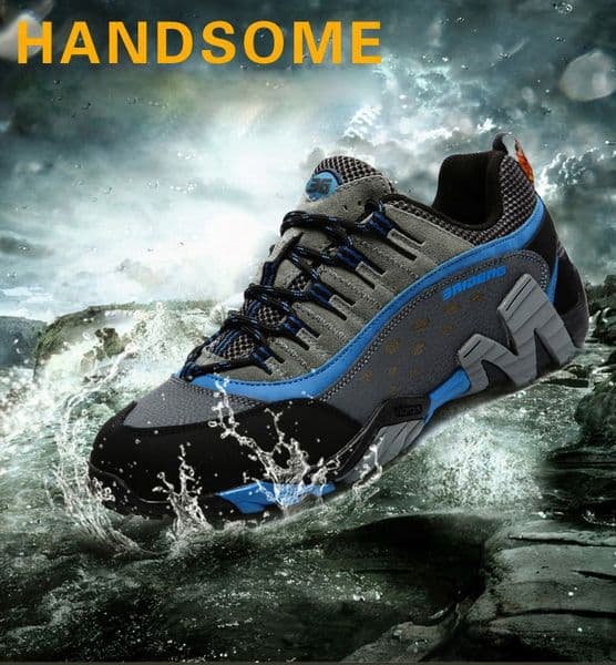men outdoor hiking shoes waterproof breathable hunting trekking shoes genuine leather sport climbing hiking shoes