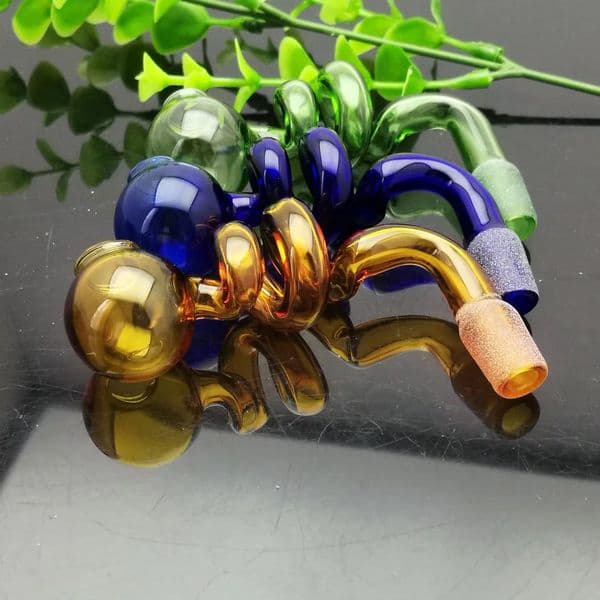 Smoking pipes Ball Glass Oil Burner Pipe Smoking Bowl Water Hookahs bongs Colorful Spiral S Cooker