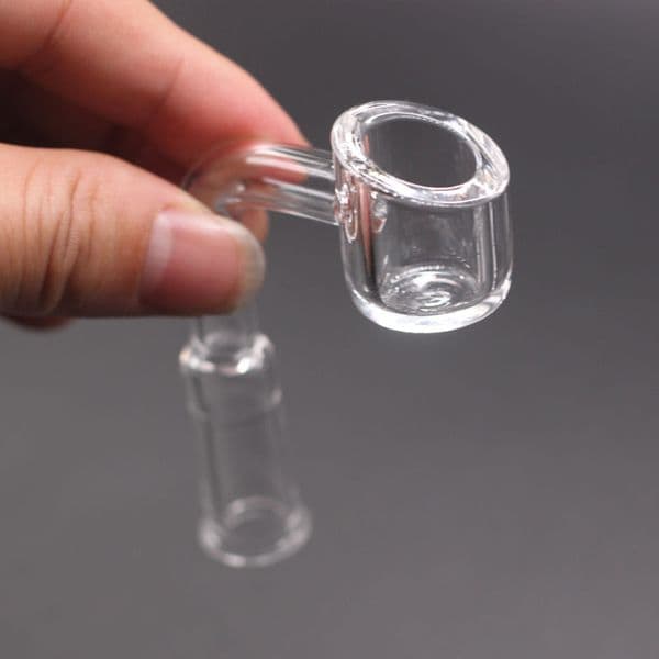 4mm thick club quartz banger domeless nail for Hookahs bong 10mm 14mm 18mm male female 90/45 Degrees 100% real