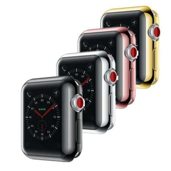 For Apple Watch Series 10 9 8 7 6 5 4 3 Ultra iwatch 42mm/40mm/44mm/49mm/46mm Slim TPU Full Screen Protector Protect Case Cover