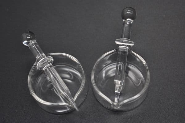 High Quality Glass Wax Oil Containers dish with tool Straw