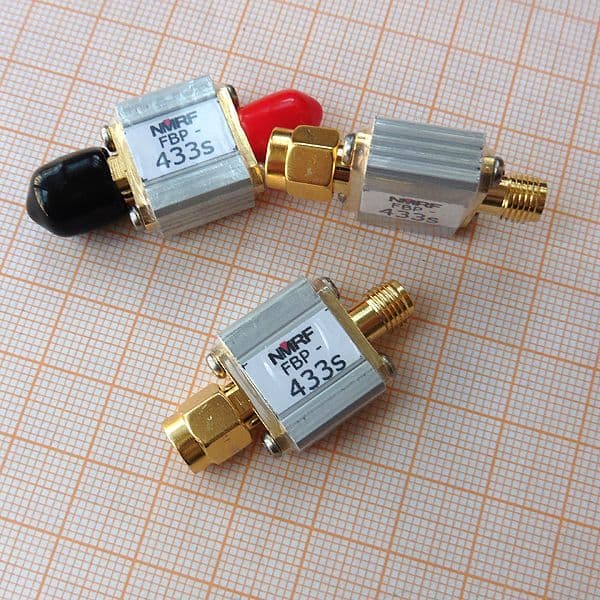 433MHz telecontrol aero pattern aerial band pass filter, 433M, bandwidth 8MHz