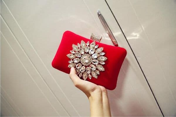 Clutch Evening Women Bags Wedding Female Handbags Lady Chain Metal Shoulder Clutches Bag