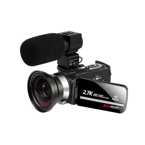 Video Camera WiFi 27 k Vlogging Camcorder For Youbute Touch Screen 30MP 16X Digital Zoom Handycam Camera Recorder Noise Cancellin
