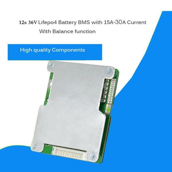 Freeshipping 36V 12S Lifepo4 battery BMS and 43.8V Electric bike PCB with Balance function and 20A to 30A constant current e-bike PCB