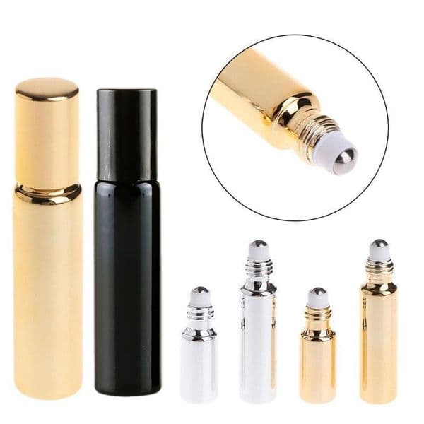 Roller Ball Essential Oil Bottles UV Travel Empty Mini 5ml / 10ml Separate Perfume Bottles Glass Perfume Bottles Roller Ball Essential