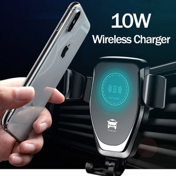 C12 Wireless Car Charger 10W Fast Wireless Charger Car Mount Air Vent Gravity Phone Holder Compatible for iphone samsung LG All Qi Devices