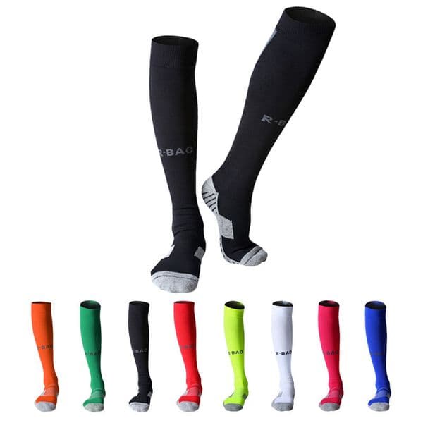 Cotton Long Soccer Socks Sports Team Compression Socks Knee High Football Socks Towel Bottom For Unisex Adult Youth