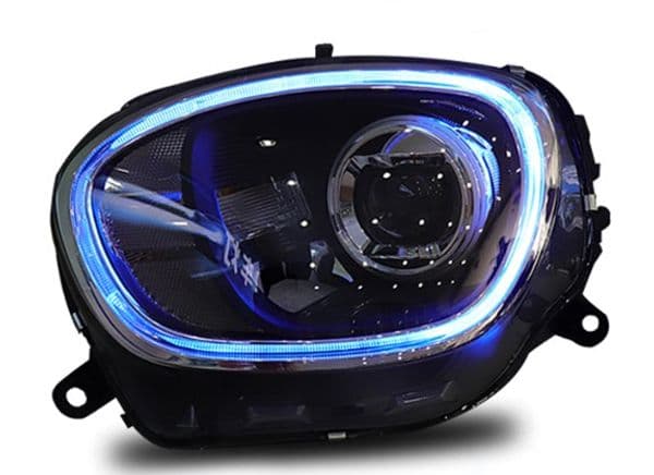 car accessories for BMW Mini Countryman Headlights 2017 2016 2019 for Countryman LED Headlight DRL Lens Full LED Blue light All
