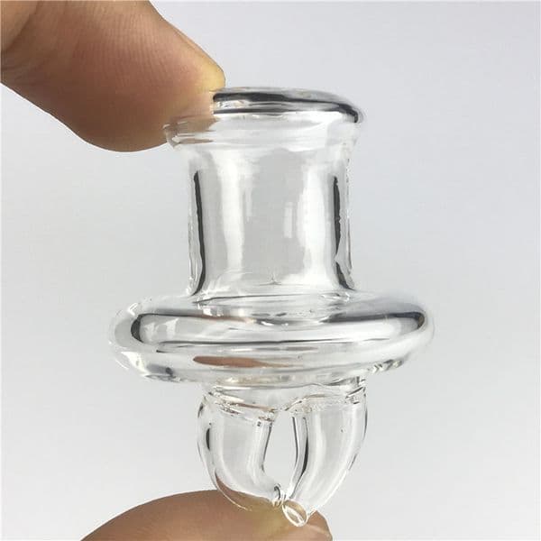 Terp Tops Glass Carb Cap Dabber with 35mm Hookah Thick Pyrex Bubble 2 Arms Spinning Slurper Pearl GTR Caps for Smoking