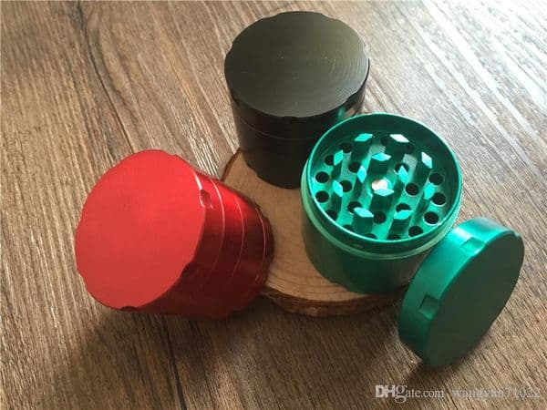 cheap 40mm 4layer mix colorful herb grinder smoking metal dry herb tobacco grinder for smoking cigarette