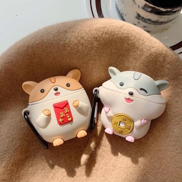 Cartoon Three-dimensional Exceed Lovely Flower Card Small Squirrel Airpods Pro Apple Bluetooth Headset Defence Fall Set Apply