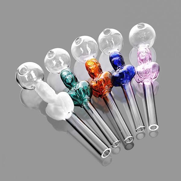Glass Oil Burner Bubbler Pipe Smoking Dab Burners Smoke Pipes Accessories In Stock