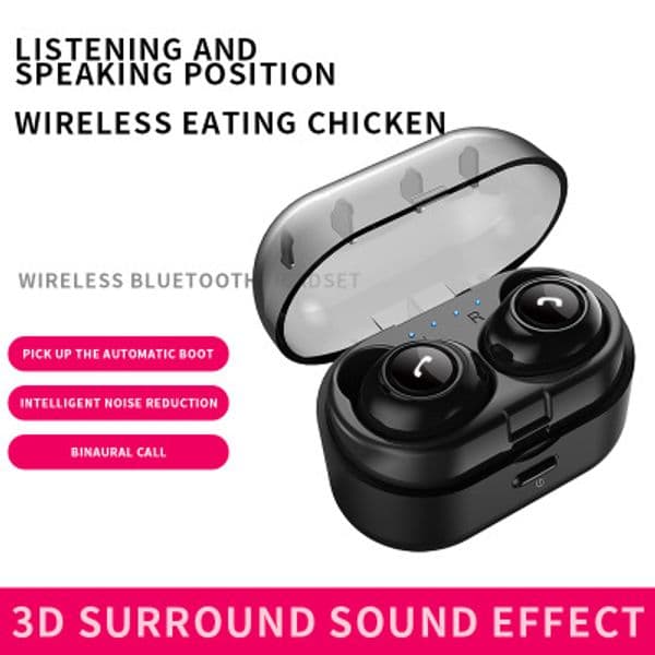 CP7 Bluetooth in-ear Earphone with Charging Box TWS Stereo Sound BT 5.0 Headphones Sports Wireless Earbuds IPX5 Waterproof Headsets