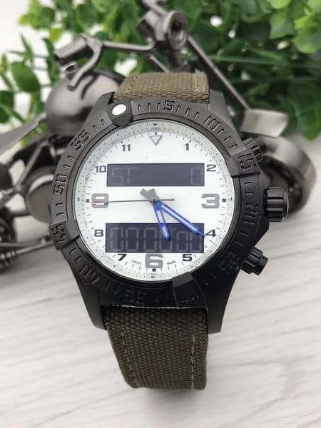 TOP quality man watch steel quartz movement Male watches stainless watches leather strap wristwatch 234