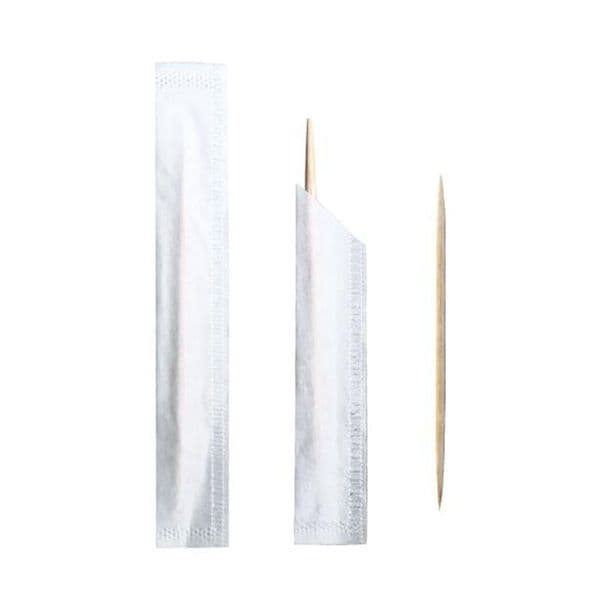Natural Bamboo Toothpicks Individually Wrapped Toothpick Double Point Tooth Picks Disposable Wholesale New Fast Shipping QW9697