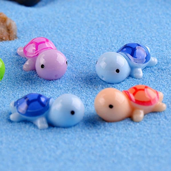 Artificial Cute Tortoise Turtle Animal Fairy Garden Miniatures Gnomes Moss Terrariums Resin Crafts Figurines For Garden Decoration BC BH3138