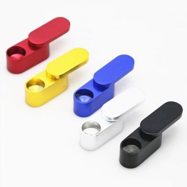 Double Layers Smoking Pipe Foldable Metal Smoking Pipe Hand Tobacco Pipes Portable Tobacco Pipe Smoking Accessories CCA11118 100pcs