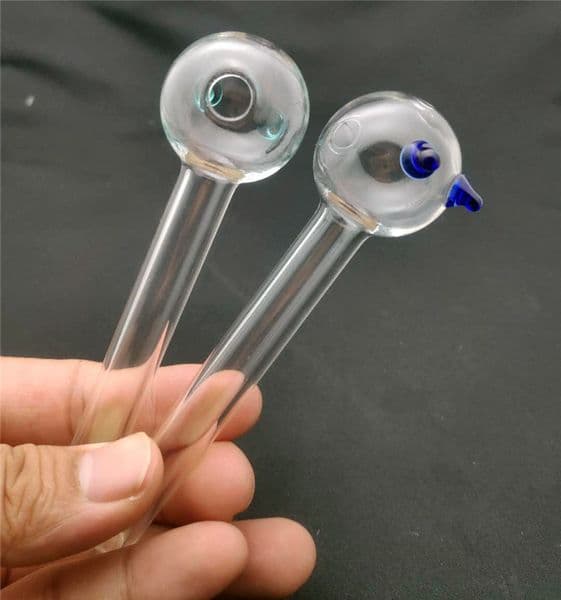 Smoking Dogo 12cm 30mm ball Glass Oil Burner Pipe pyrex glass pipes Glass Bong Water Pipes with two foot Balancer