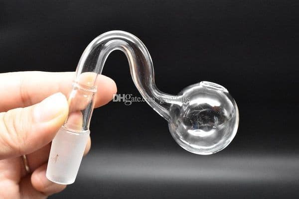 Glass Oil Burner Pipes With 10mm 14mm 18mm Male Female Pyrex Glass Oil Burner Bubbler Smoking Water Hand Pipe Tobacco