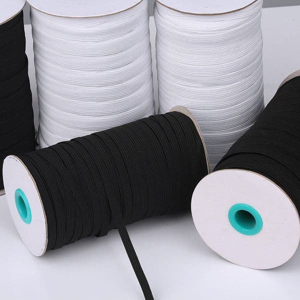 hot 5mm/ 3mm /6mm Elastic rope of mask ear belt elastic band polyester running belt 3mm flat elastic rope T2I5890
