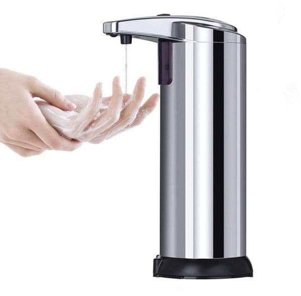 Automatic Sensor Soap Dispenser Liquid Soap Dispensers Stainless Steel Free Wash Machine Portable Motion Activated Dispenser SN155