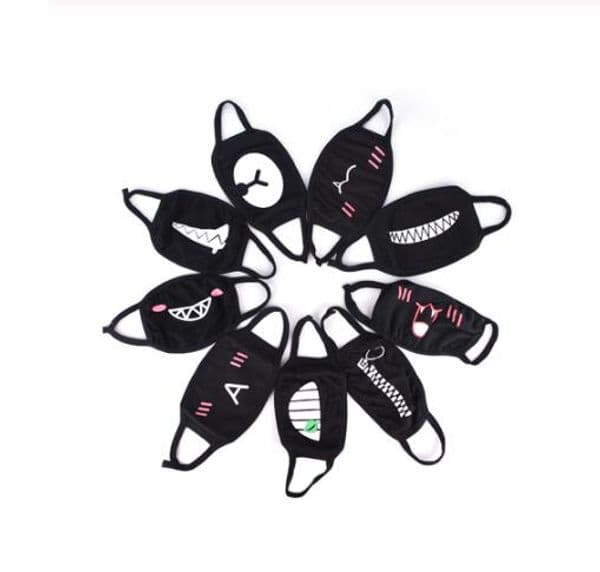 Hot Mouth Face Mask Unisex Cotton Dustproof Mouth Face Mask Anime Cartoon Lucky Bear Women Men Muffle Face Mouth Party Masks GB886