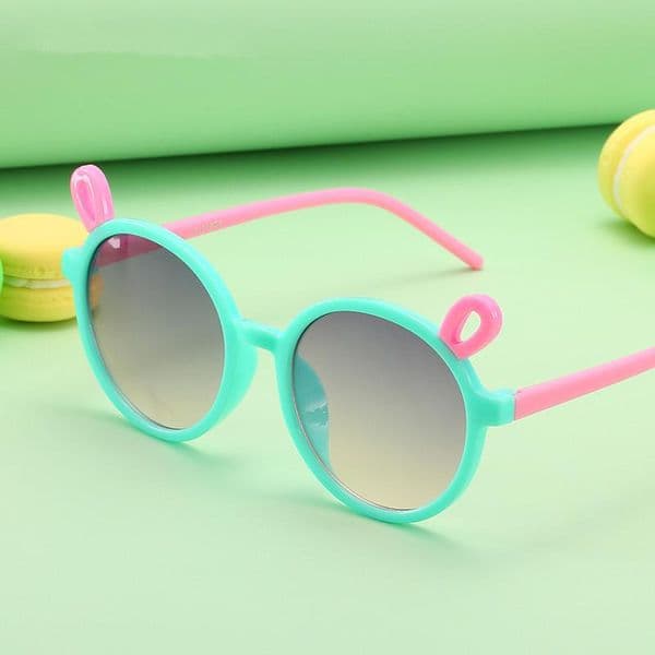 Fashion Plastic Oval Children Sunglasses Cute Rat Ears For Boys Girls Retro Vintage Gradient Kids Sun Glasses Uv400 vKfTc