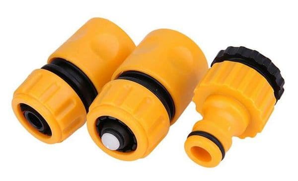 Hot Patio Lawn Fast Coupling Adapter Drip Tape Irrigation Hose Connector With 1/2 3/4 barbed Garden Water Connector Irrigation Tool