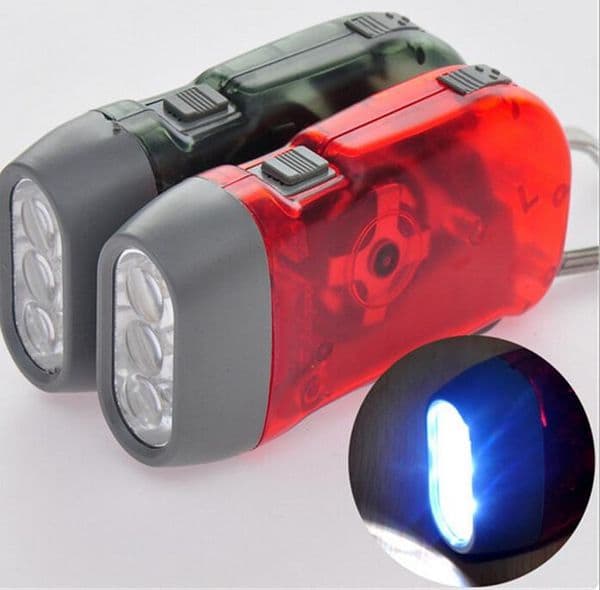 Hand Pressing Crank Power Dynamo Wind Up Flashlight Torch Night Lamp Light Camping Outdoor Sports lighting Flashlights torchTool Gear