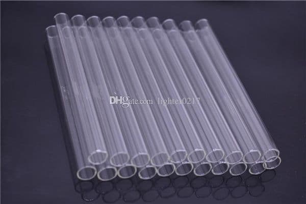 clear cheap 6inch Love Rose thick Pyrex glass oil tube pipe straight oil burner pipe for smoking