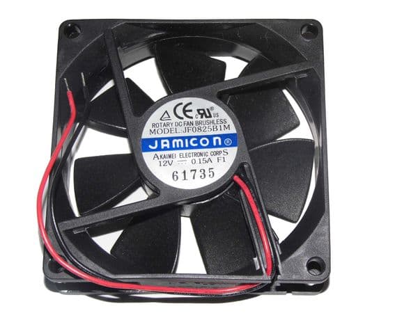 8025 JF0825B1M 12V 0.15A 2Wire Ball Bearing Cooling Fan