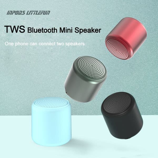Bluetooth Mini Speaker Macaron Wireless TWS Stereo Soundbox Metal Smart Loudspeaker Outdoor Portable Sports Speakers