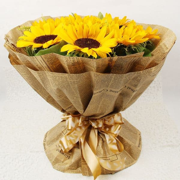 50x70cm Vintage english newspaper Kraft Papers flower Packing Paper For Gift Bouquet Wrapper Of flowers Wrapping Paper 45pcs/pack