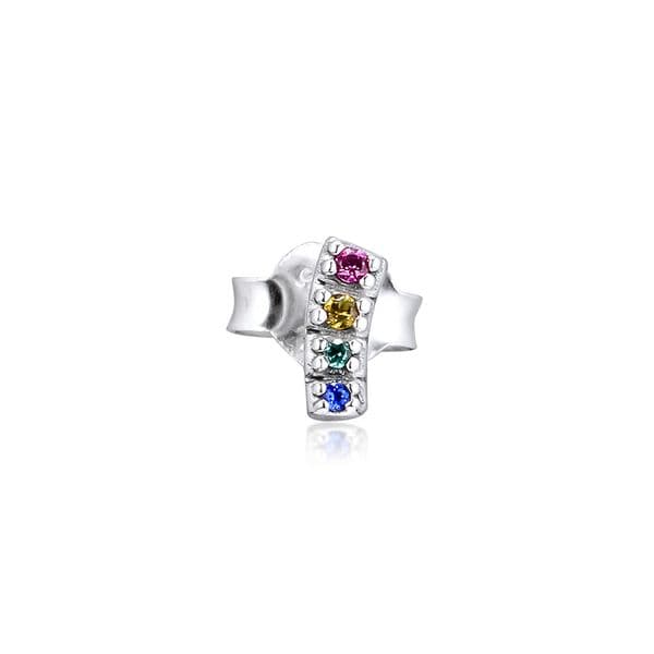 ME Collection My Pride Single Stud Earring 100% 925 Sterling Silver Jewelry Newest Fashion Earrings for Women DIY Jewelry Making 298547C01