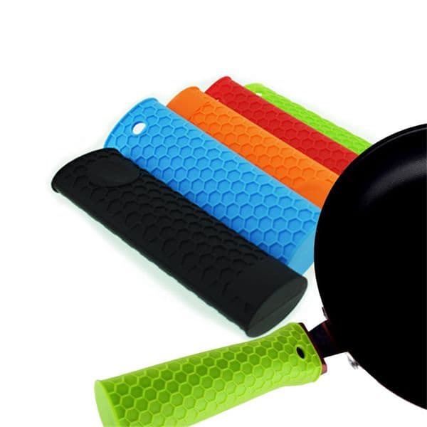 Silicone Hot Handle Holder Potholder Rubber Pot Handle Sleeve Heat Resistant Heat Resistant Kitchen Accessories JK2006XB