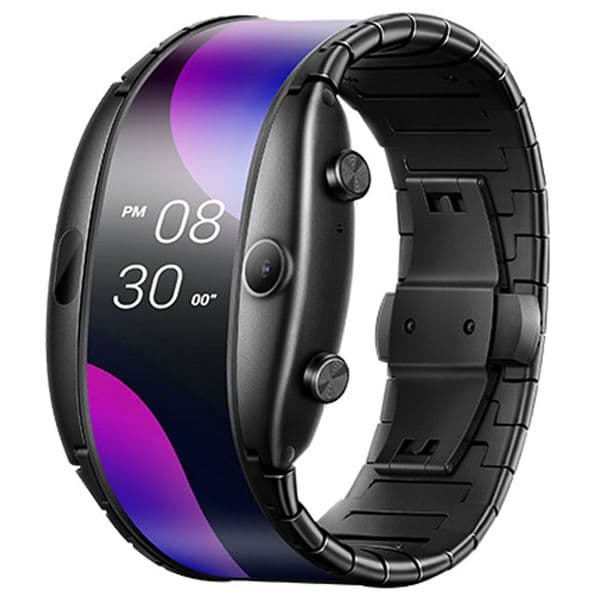 Original Nubia Alpha Smart Mobile Phone Watch 4.01" Foldable Flexible Screen Snapdragon Wear 2100 Quad Core 1GB RAM 8GB ROM 5.0MP Cell Phone