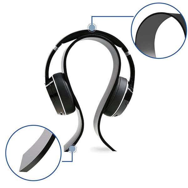New Arrival Fashion Clear Black Plastic Stand For Headphone For Wireless Store Headset Display Stand For Shop