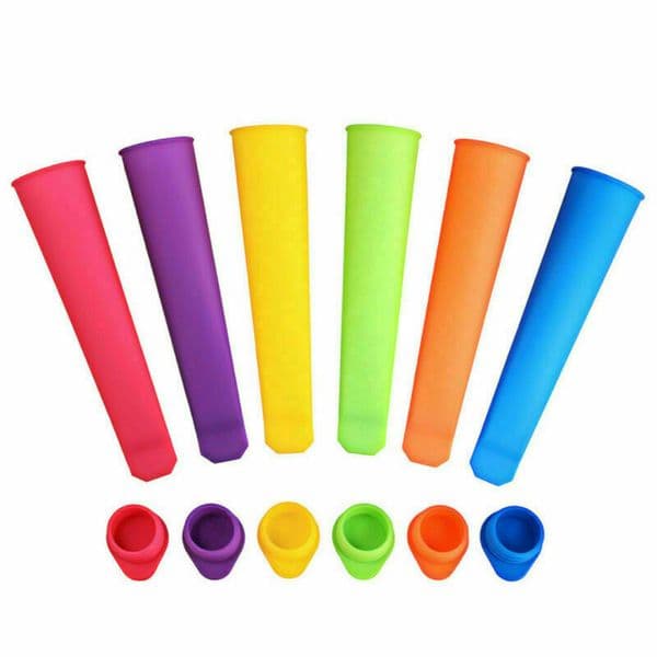 100pcs 20cm Silicone Pop Yogurt Push Up Ice Cream ice Lolly Pop Maker Frozen Stick Jelly Popsicle Mould Mold DIY