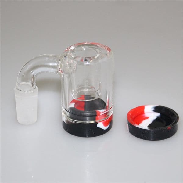 Straight 90 degree smoking bong hookah ash RECLAIM CATCHER ADAPTER 14mm male female for water Glass bongs pipes silicone container