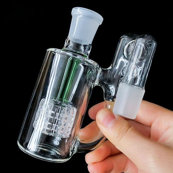 Glass Ash Catcher with 14.4mm 18.8mm joint two colors for choice glass oil rig glass bong smoke pipe smoking accessory