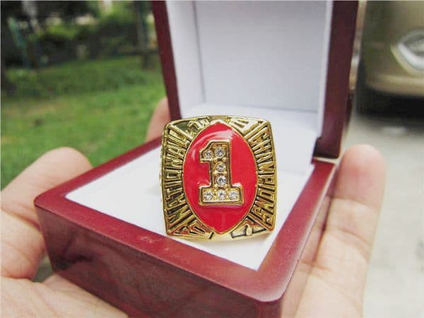 1997 Nebraska Cornhuskers National Champions Team Championship Ring With Wooden Display Box Case Men Fan Gift 2026